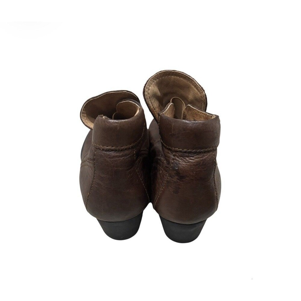 Born Kerri Ankle Bootie Leather Western Cutout Low Heel Women's 9 - Picture 4 of 5